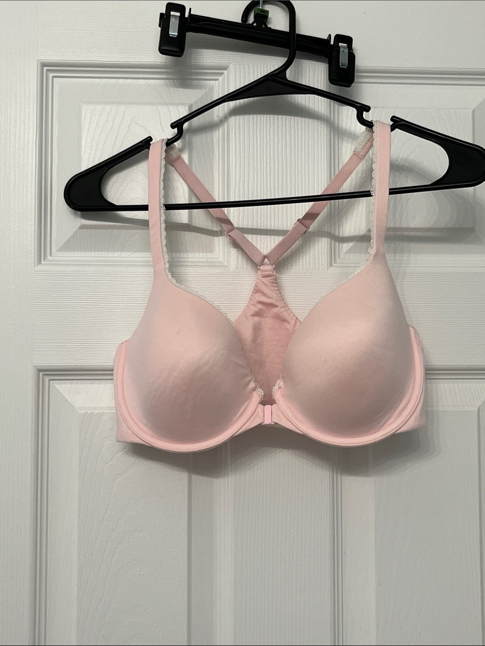 Victoria's Secret Light Pink Racerback Front Close T-Shirt Bra